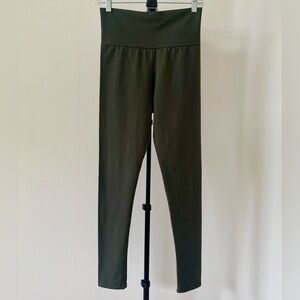 Olive Green High-Waisted Leggings by Rune NYC Size M